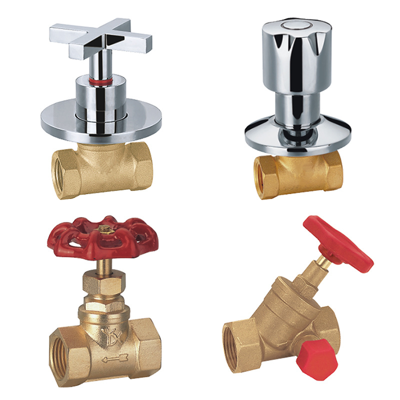 Brass Made Chrome Plate Quarter Handle Low Pressure Stop Valve