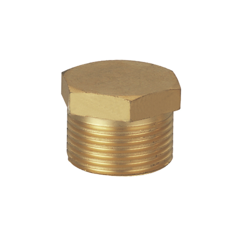 Brass High Quality Threaded Fittings Cap Nipple for Water Pipe