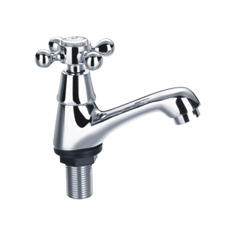 Quarter Handle Chrome Plate Kitchen Tap Brass Made Bib Cock