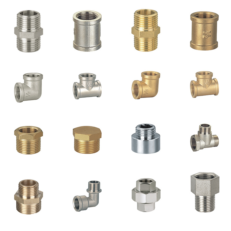 Brass High Quality Threaded Fittings Cap Nipple for Water Pipe