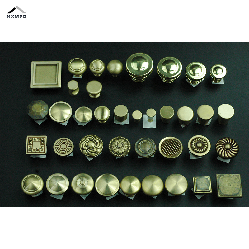 Morden Small Size Pure Brass Polishing Simple Design Cabinet Handle